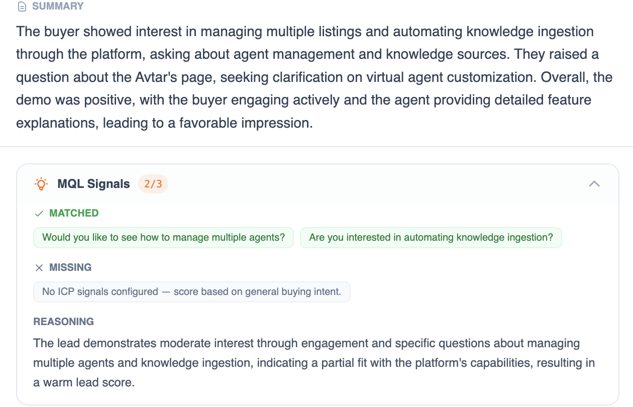 Every Lead Scored, Every Transcript Synced